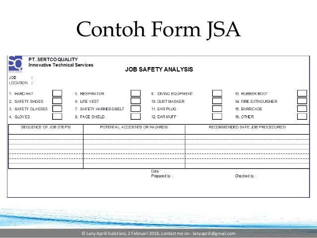 Job Safety Analysis