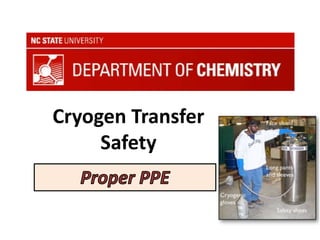 Cryogen Transfer
Safety
 