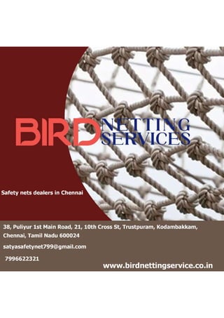 Safety nets dealers in Chennai.pdf
