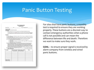 Safety Testing Buttons Safety officer orientation | PPTX