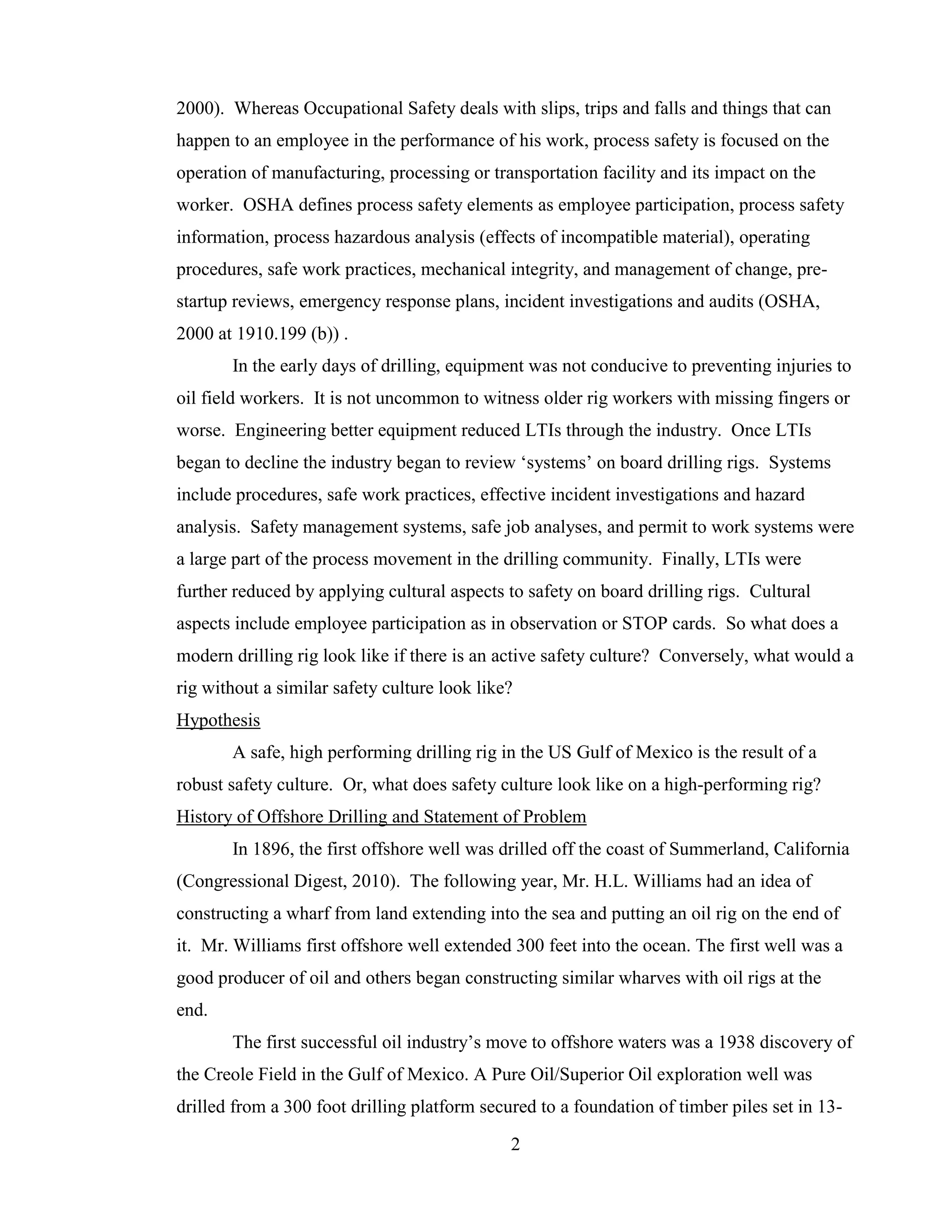 Safety on a drilling rig is it safety culture | PDF