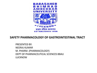 Safety pharmacology of git | PPTX
