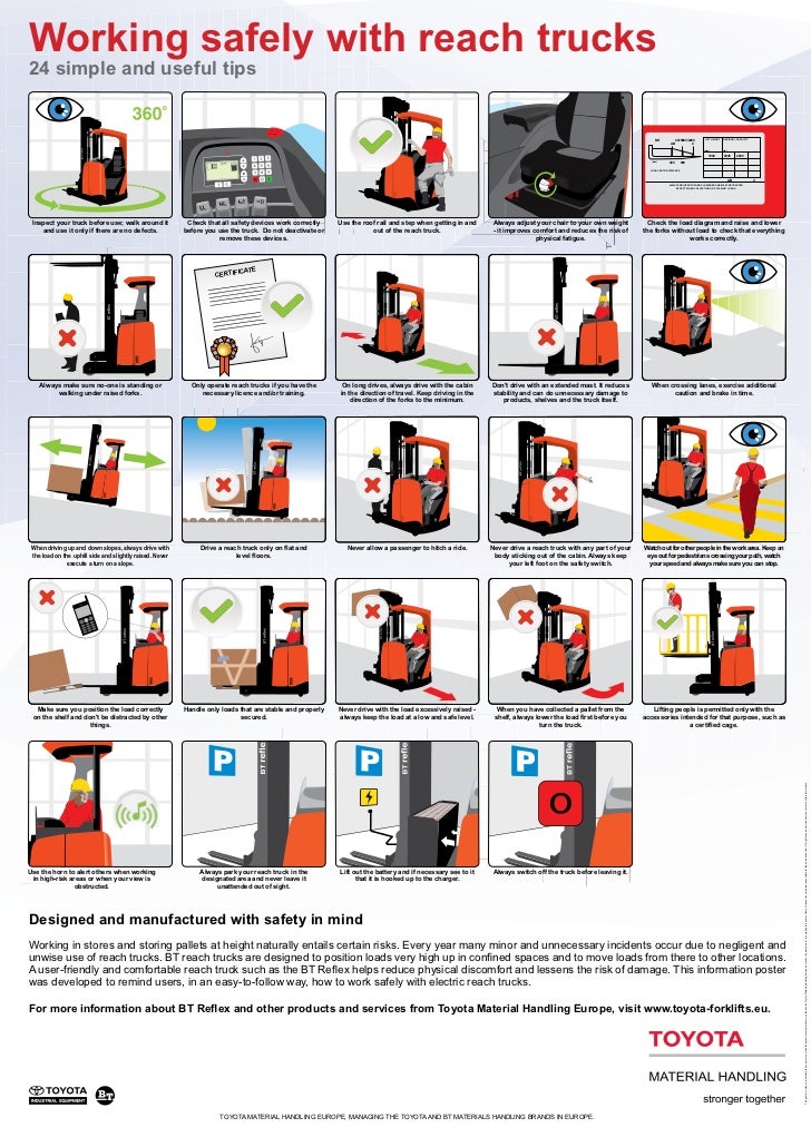 TMHE’s Safety Advice for Operating Reach Forklifts
