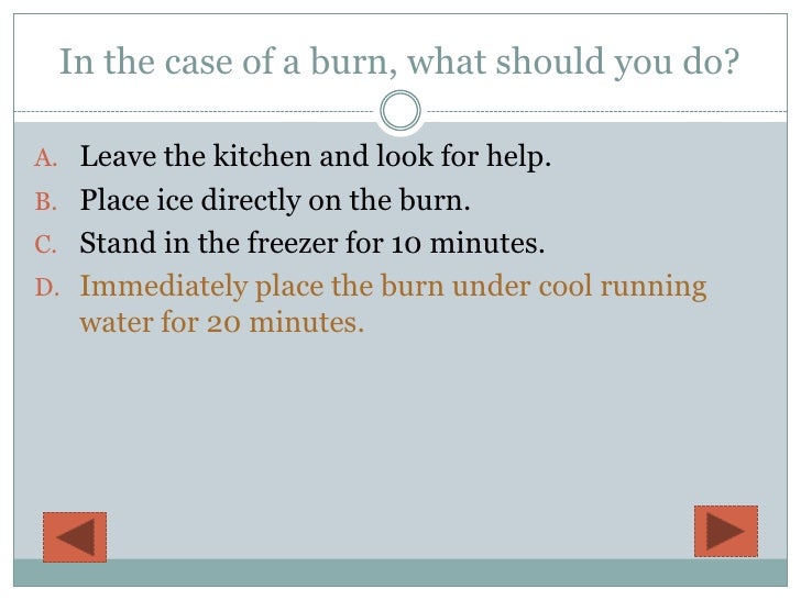 Kitchen Safety Quiz