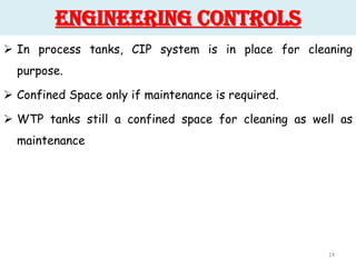 Wtp Cip Fall protection, Confined Space and other measures of safety | PDF