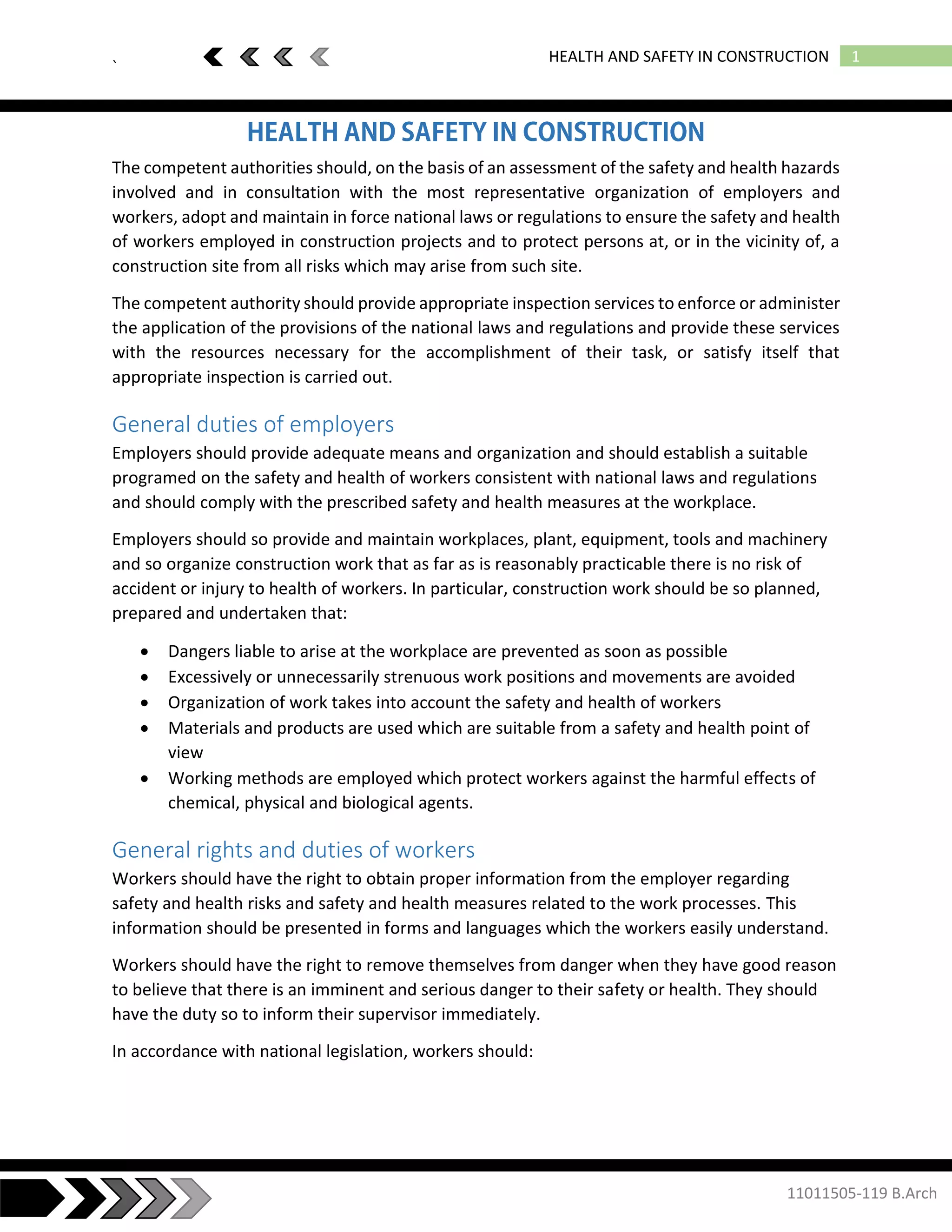 Safety practice In Construction | PDF