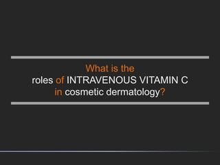 Safety protocol in vitamin c injection | PPTX