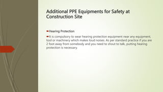 Curated visual reference: Visual Reference: Safety Protocols Of Construction Site Pptx