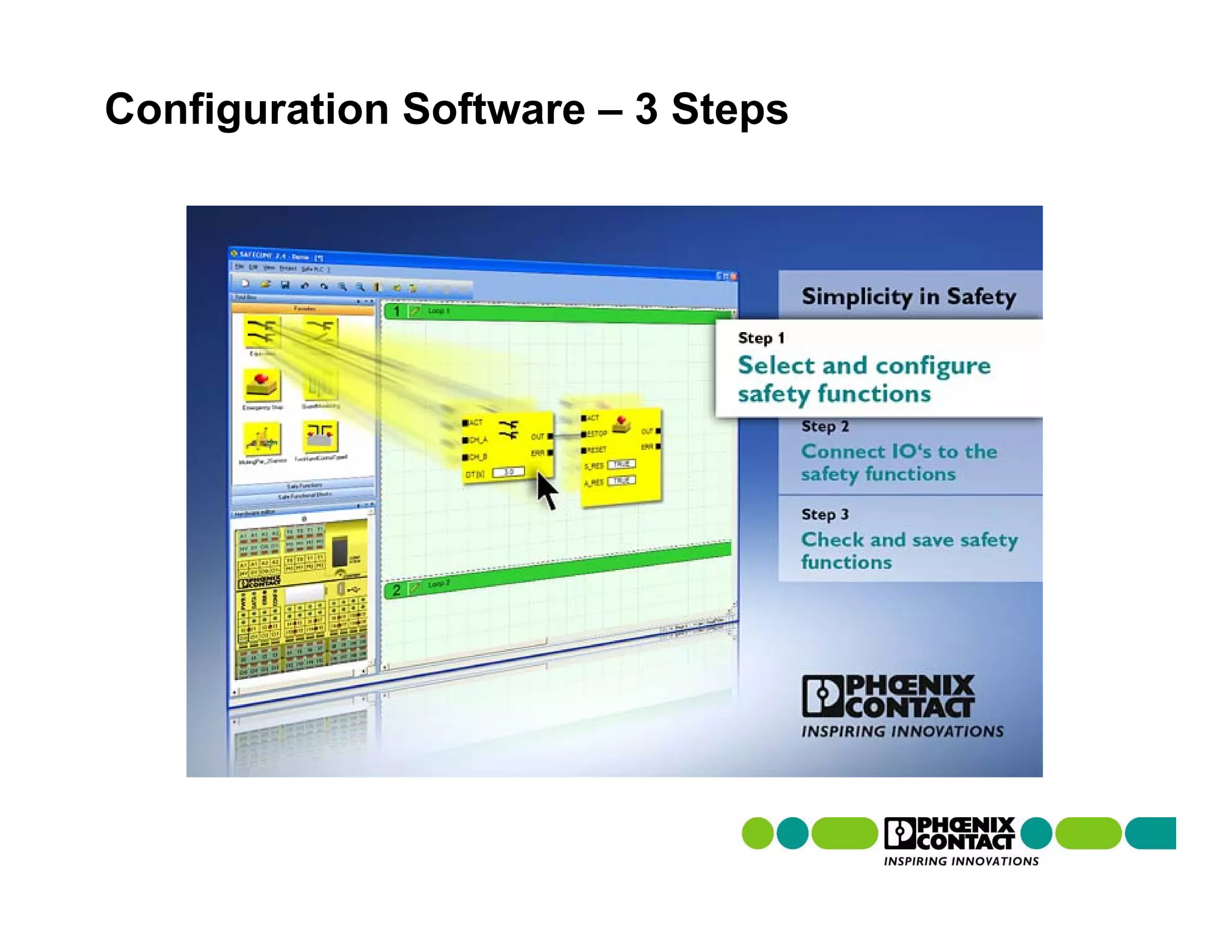 Configuration Software – 3 Steps
 