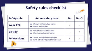 Safety Risk Rule Safety Rules in Company - Reglas de seguridad | PPTX
