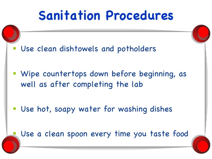Safety & Sanitation PowerPoint