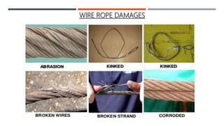 Dalling Rope Injury Safety consideration in Ropes , Slings and Fiber Ropes | PPTX