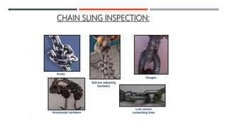 Safety consideration in Ropes , Slings and Fiber Ropes | PPTX