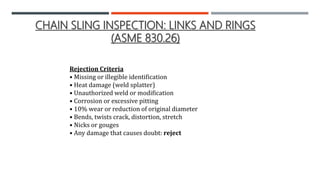 Hoist Cable Nicks And Gouges Safety consideration in Ropes , Slings and Fiber Ropes | PPTX