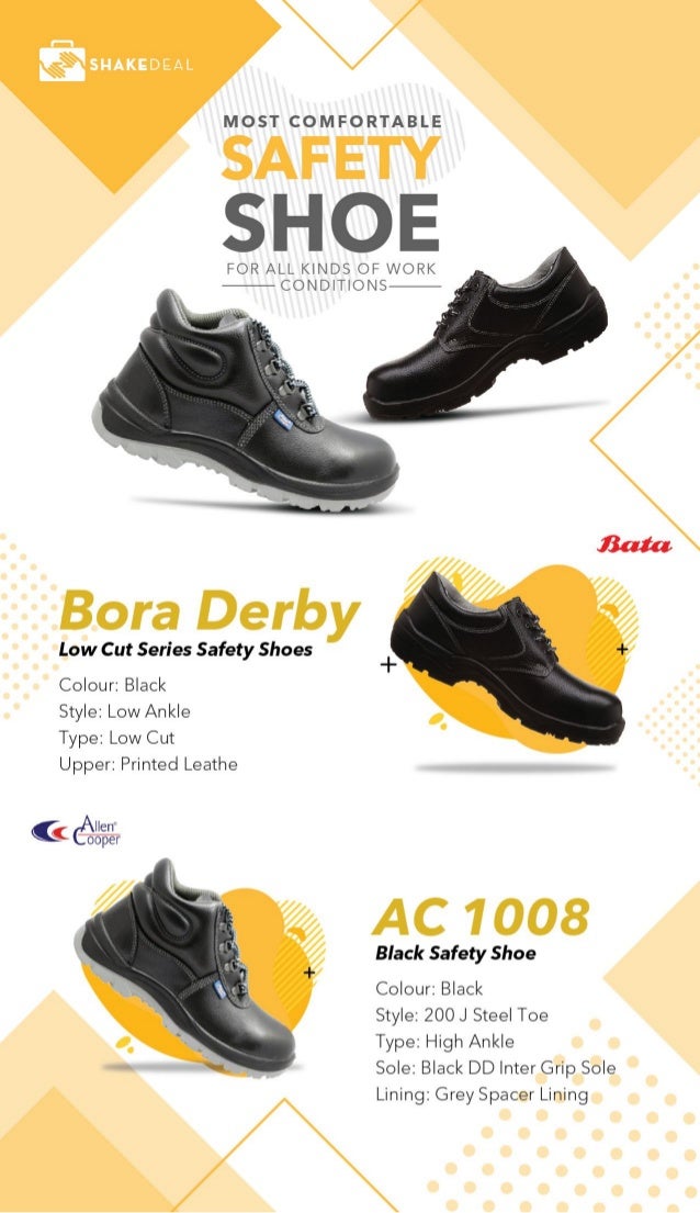 Allen Cooper -AC 1008 Black Safety Shoe 