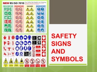 SAFETY
SIGNS
AND
SYMBOLS
 