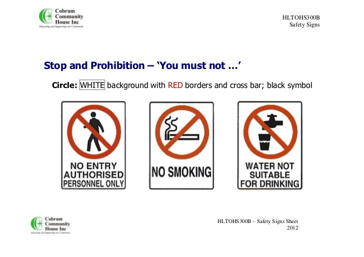 safety signs overview