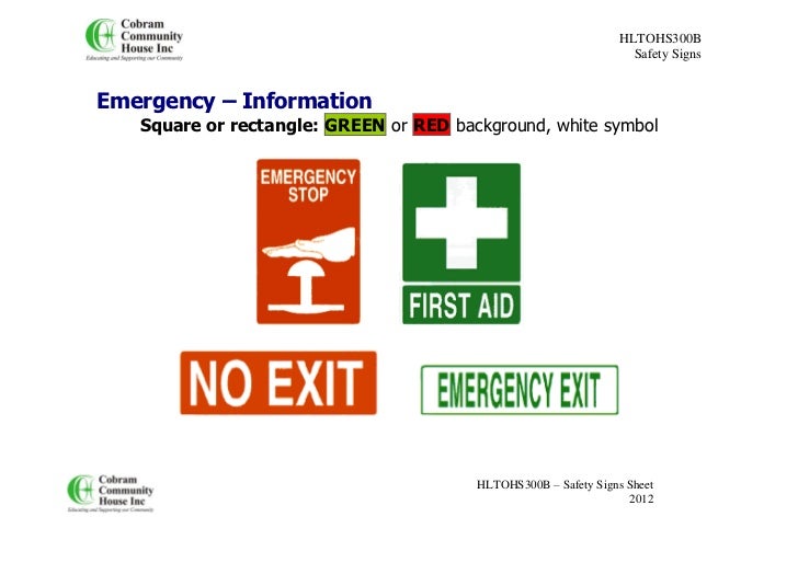 Safety Signs Overview Safety Signs Overview