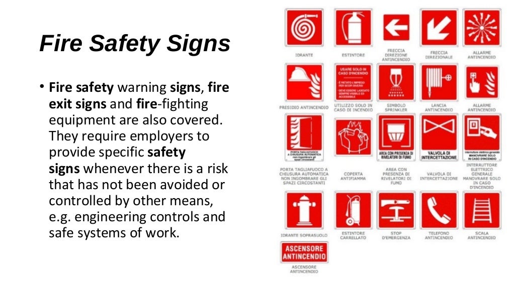 Safety signs &amp; symbols