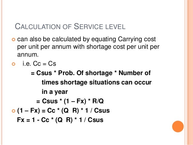 safety stocks final safety stock formula
