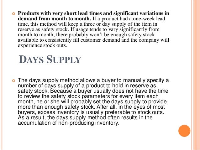 how to calculate safety stock