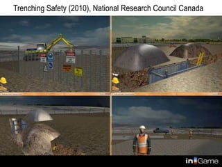 Trenching Safety (2010), National Research Council Canada
3D spatial awareness and familiarisation
 