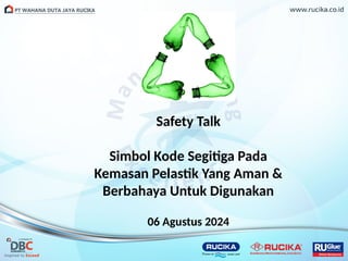 Simbol Ccc Safety Talk Simbol Kode Segitiga Pada Kemasan Pelastik.pptx