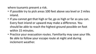 How far inland can tsunamis reach