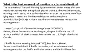 Pusat peringatan tsunami internasional international tsunami warning center didirikan di