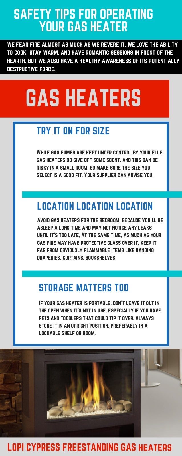 Safety Tips For Operating Your Gas Heater