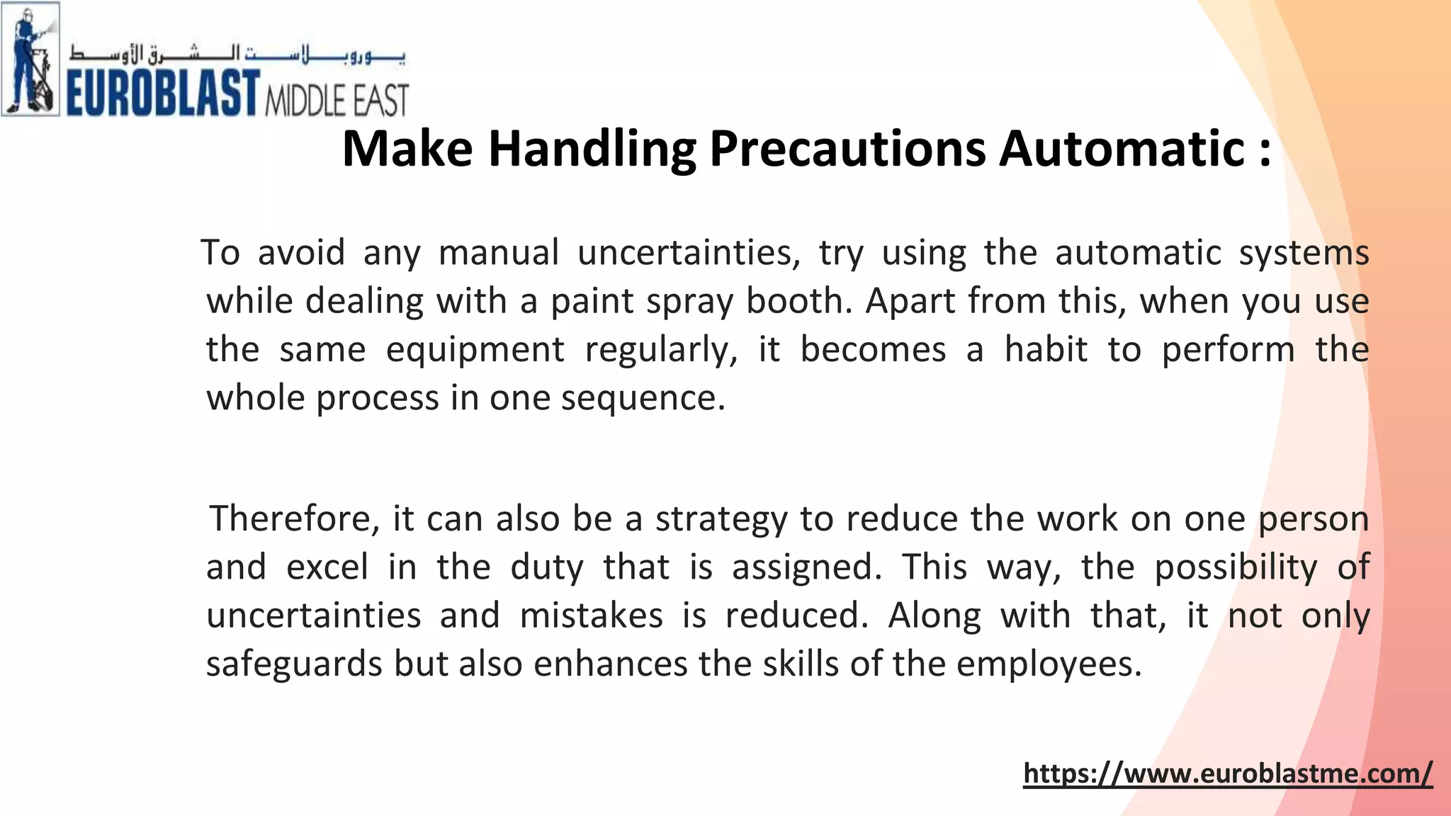 Safety tips for using paint spray booth... | PDF