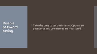 AVOID STAYING SIGNED IN ON A PUBLIC COMPUTER visual data 5