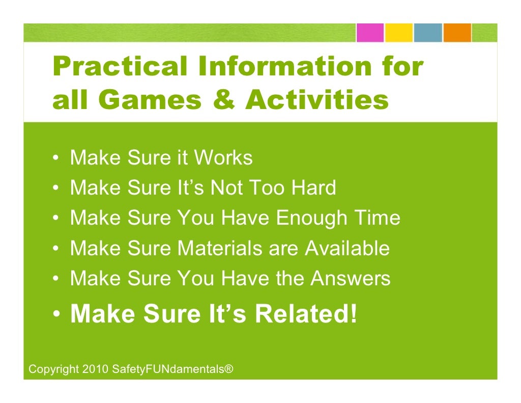 Safety Training Games For Everyone