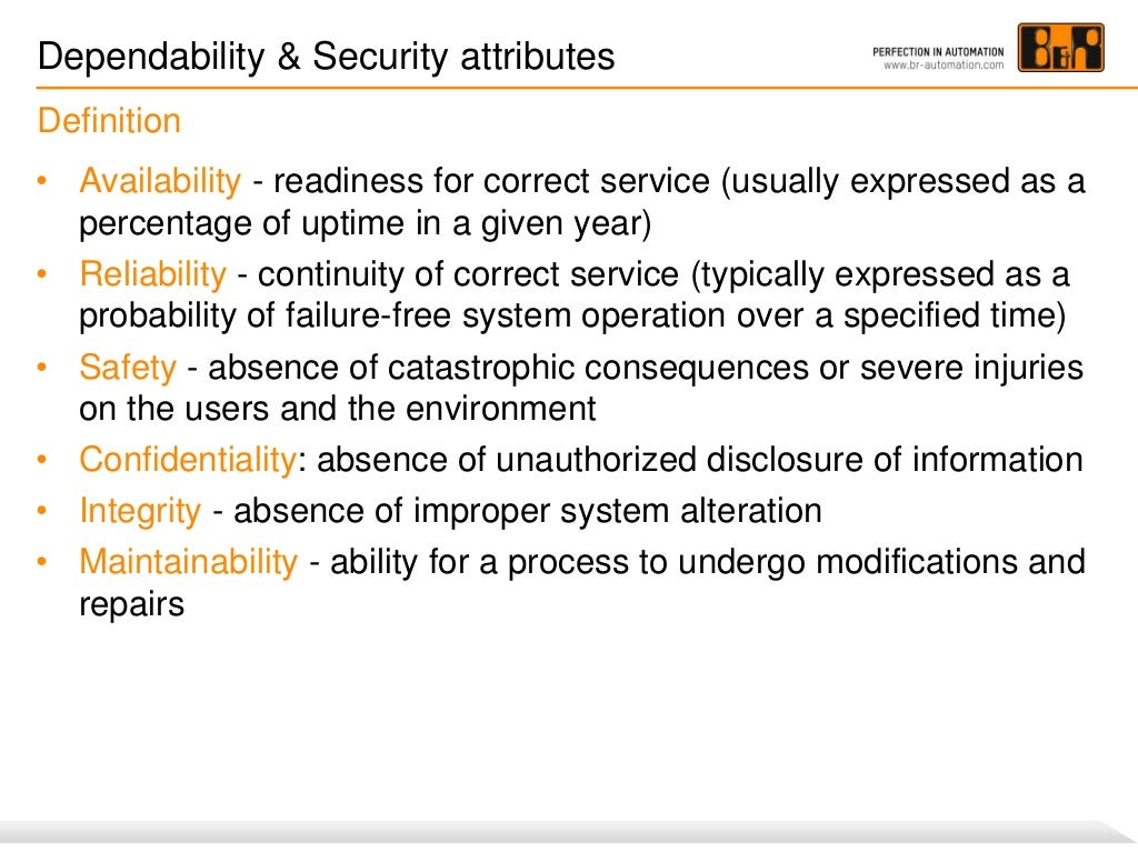 Safety versus security