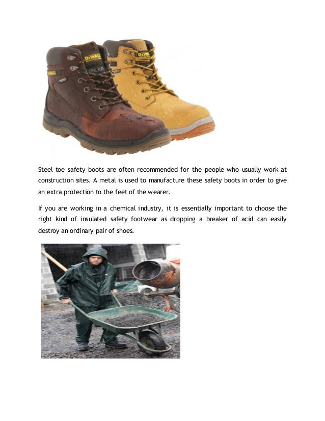 recommended safety boots