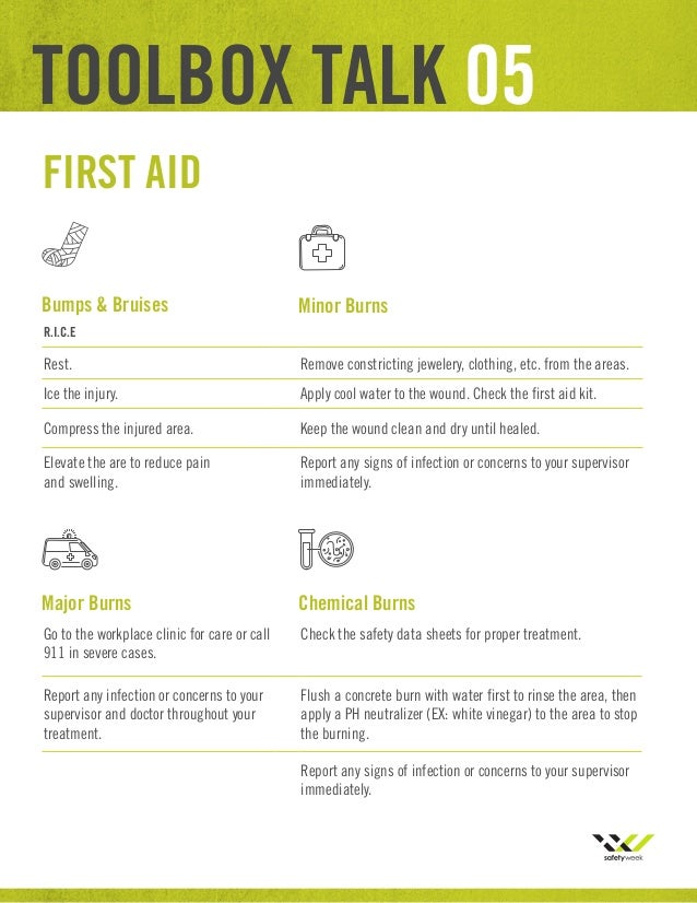 Safety Week 2017 Toolbox Talks and Event Ideas Guide