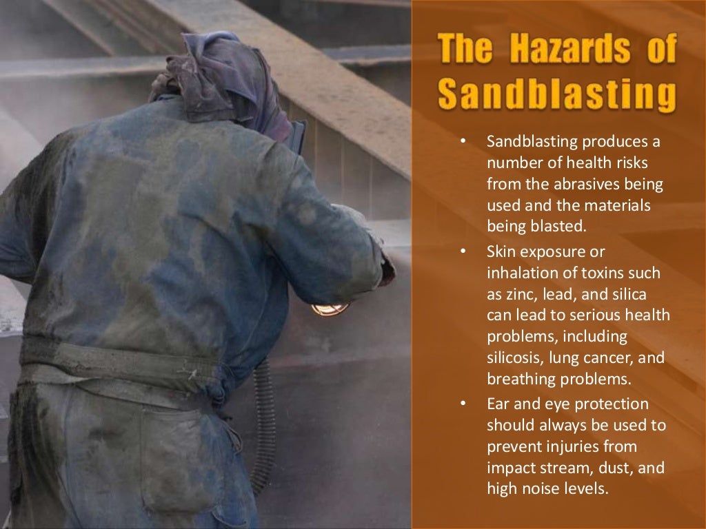 Safety while sandblasting