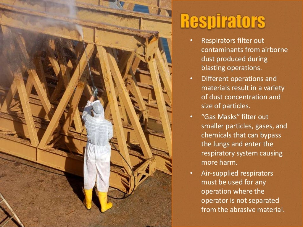 Safety while sandblasting