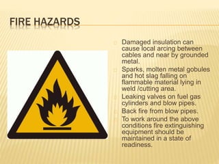 Safe practices while Welding, Gas cutting and machining activities | PPTX