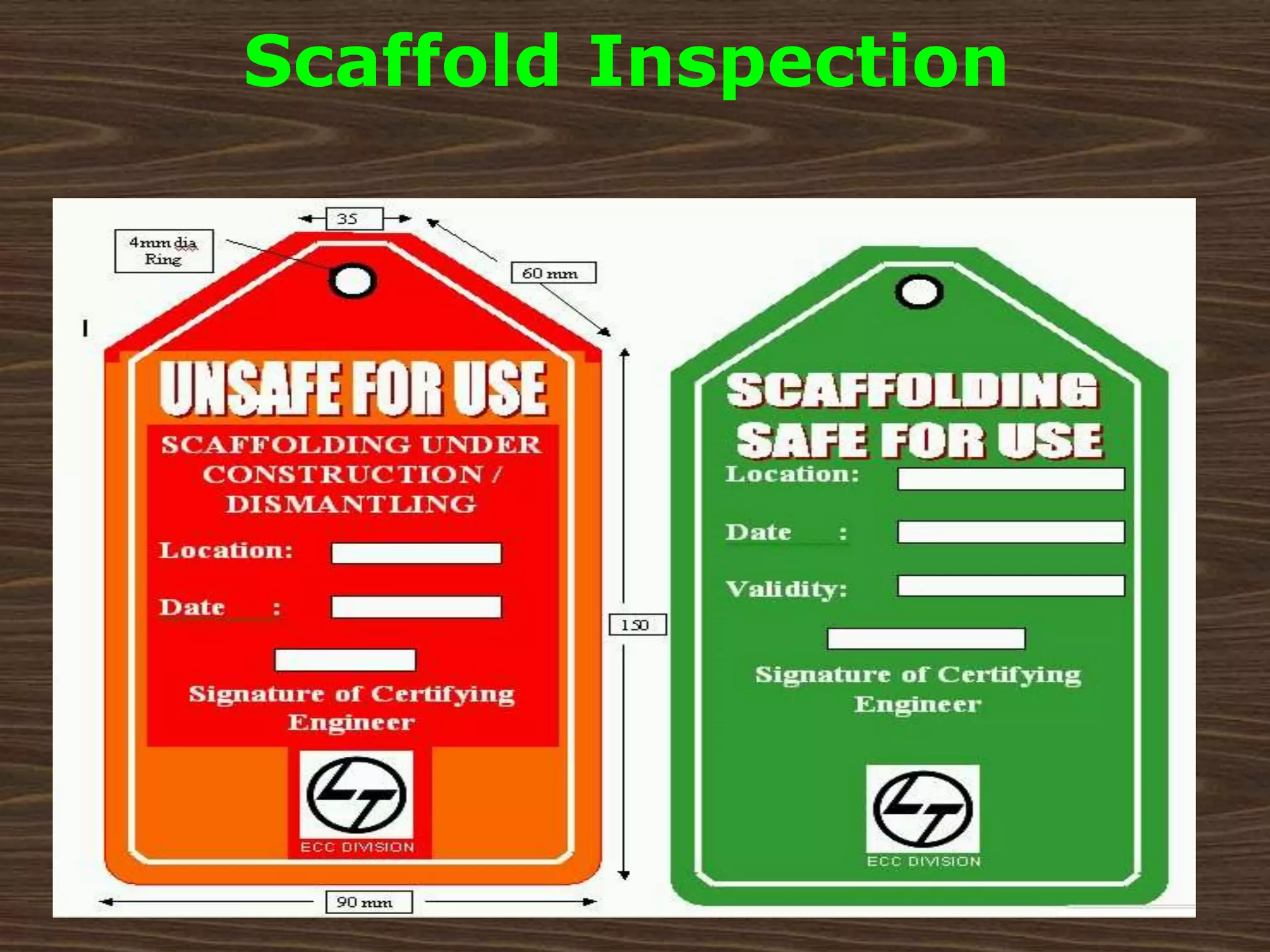 Scaffold Inspection
 