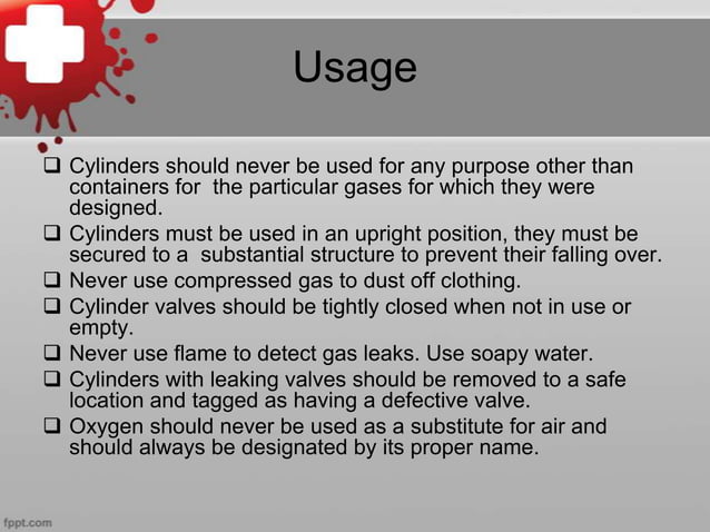 Safety work instruction for compressed gas | PPTX