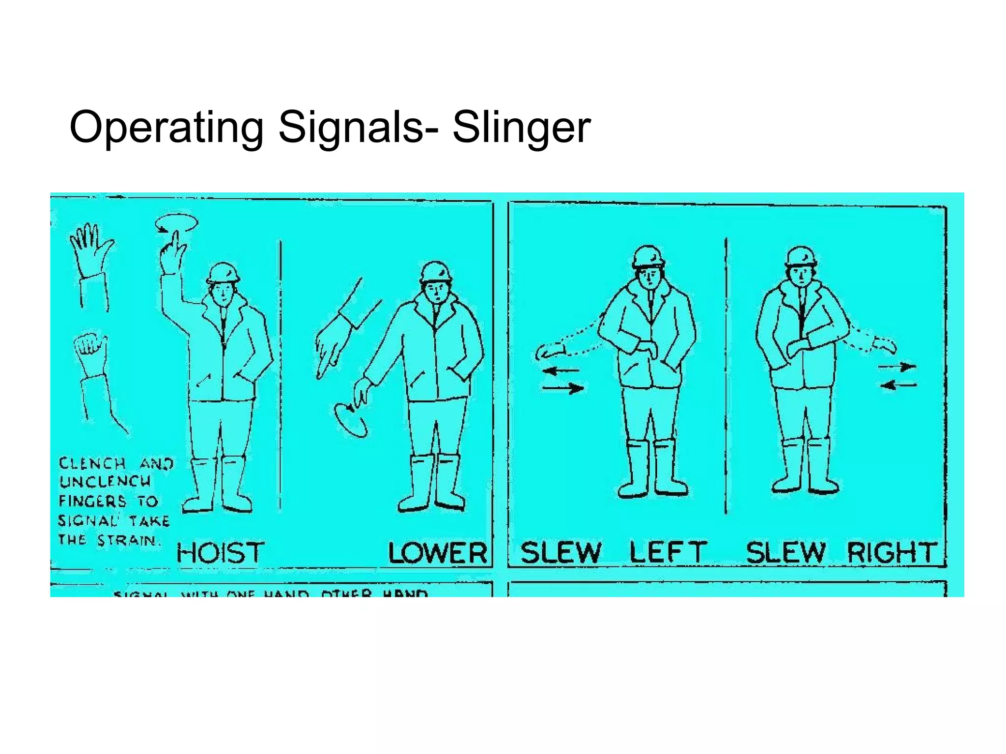 Operating Signals- Slinger
 
