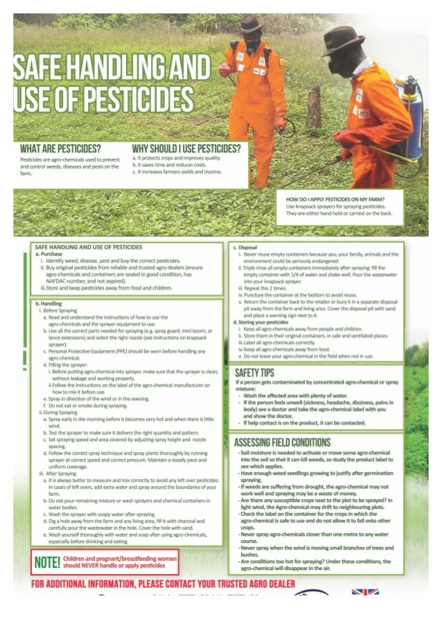 Safe use of pesticide Safety Tips