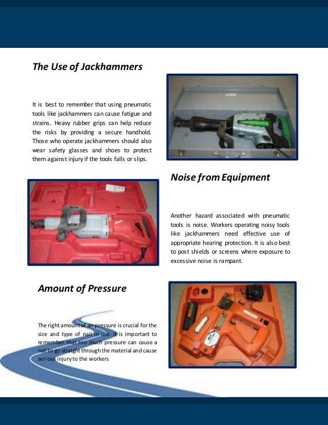 Safe Use of Pneumatic Tools