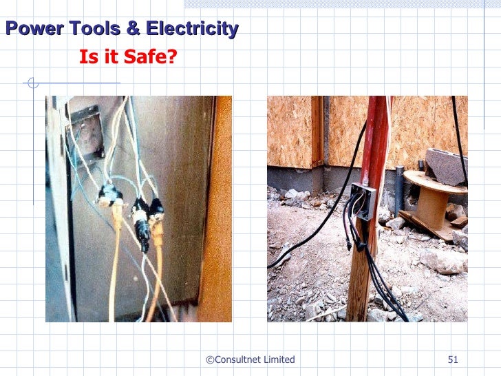 Safe use of power tools