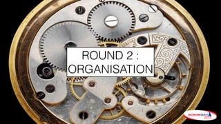 ROUND 2 :
ORGANISATION
 