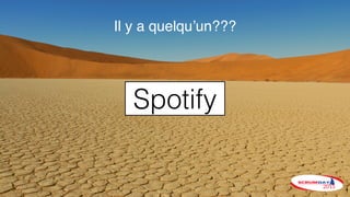 Il y a quelqu’un???
Spotify
 