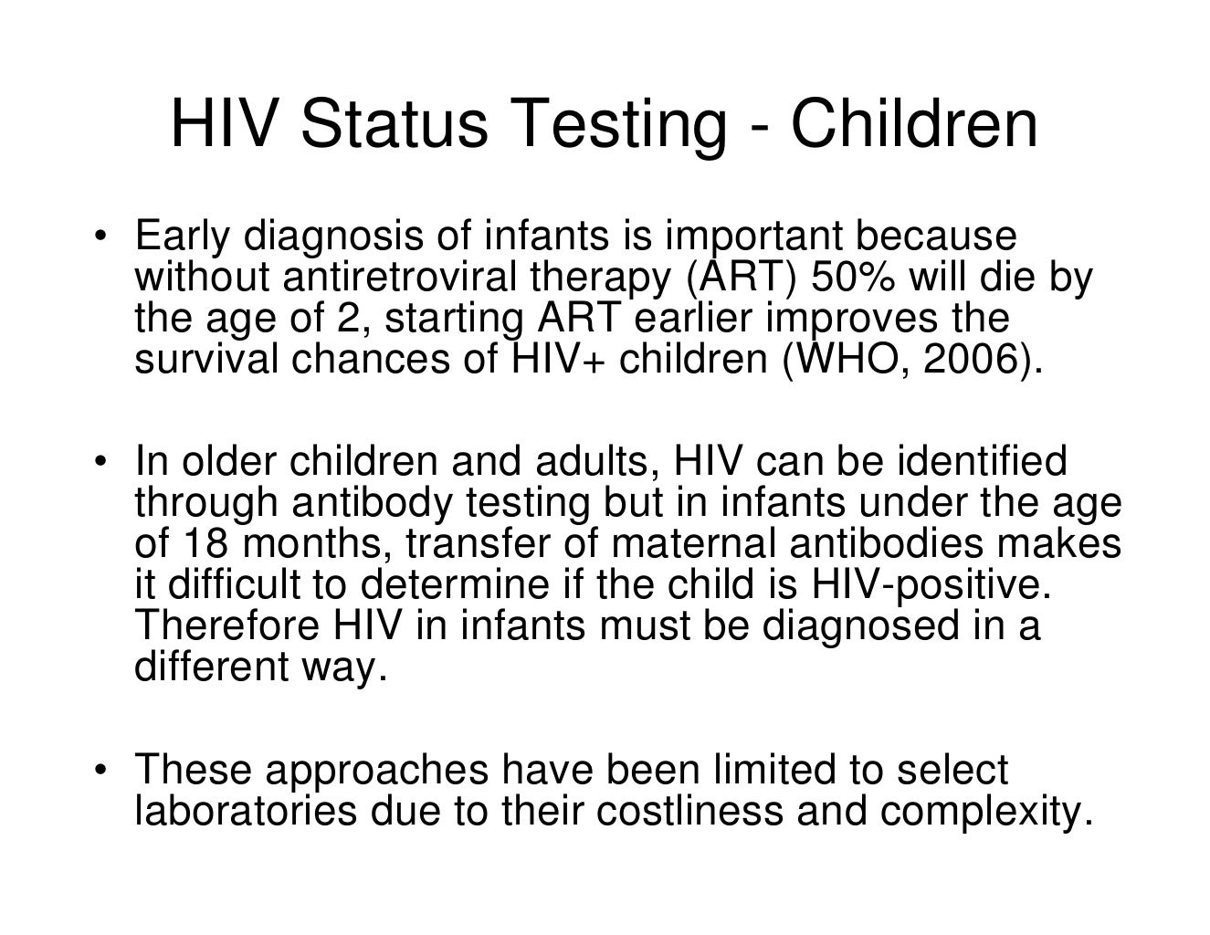 Safe Water & HIV/AIDS