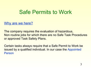 Safeworkpmits | PPT