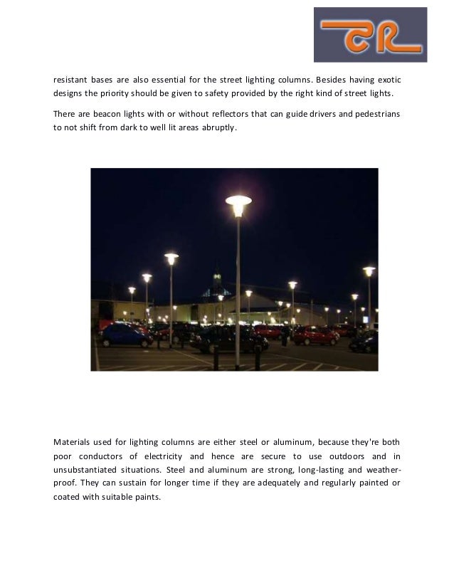 Safe Your Area With Street Lighting Columns street-lighting-columns-nal
